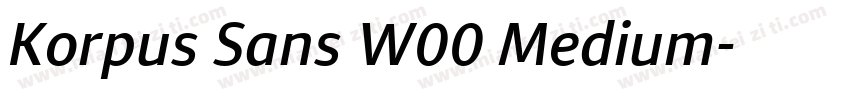 Korpus Sans W00 Medium字体转换
